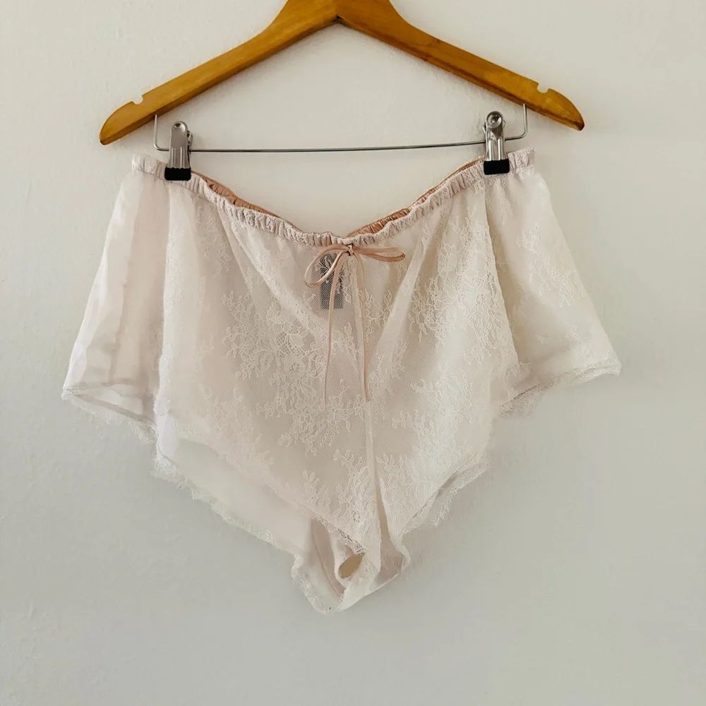 Victoria’s Secret White Nude Two Piece Lingerie Tank Camisole Bridal Set